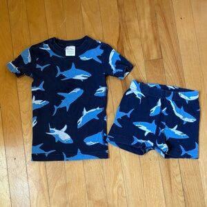 Hanna Andersson Blue shark Pajama Set